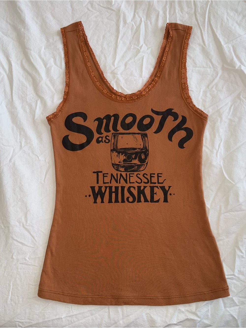 Smooth as Tennessee Whiskey Graphic Tank Top - Bandit Brand - L